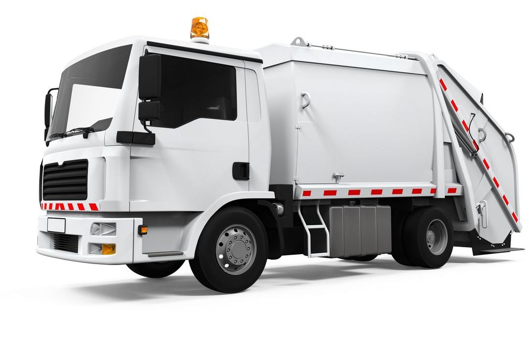 garbage truck, truck fleet, power washing